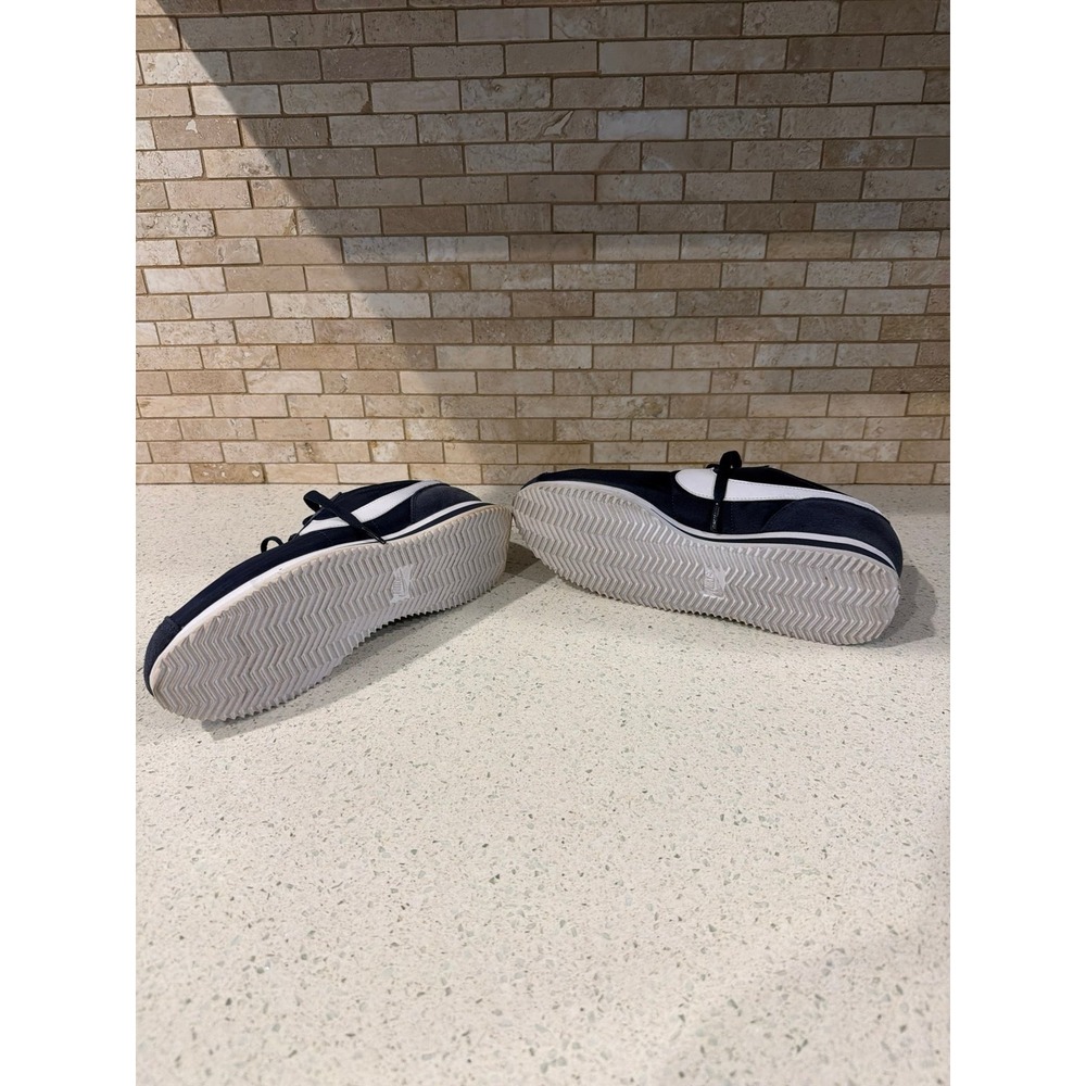 Nike Classic Cortez Nylon Sneakers Navy Blue White Casual Running Shoes men's - Picture 6 of 6